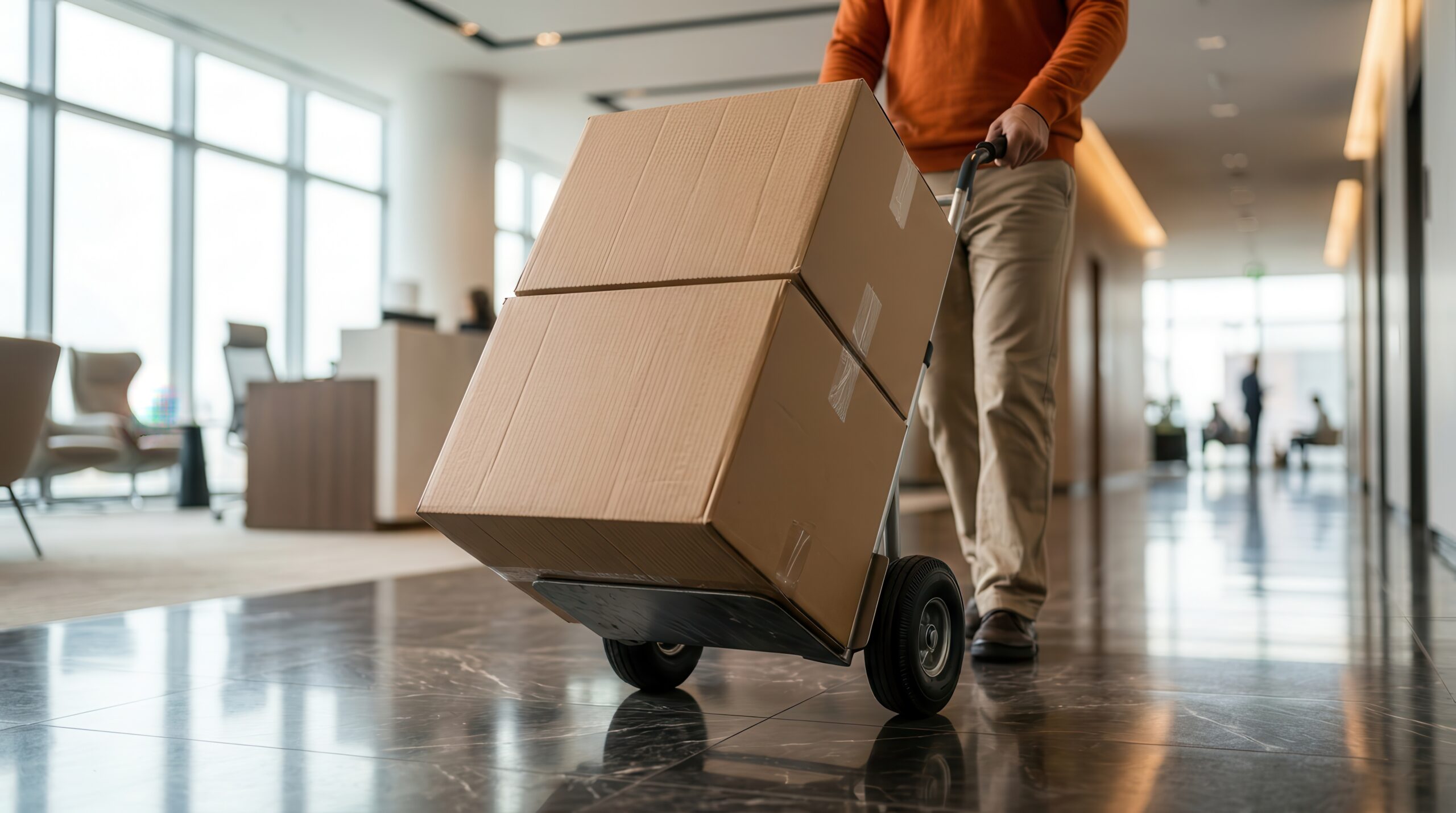 Corporate office relocation with white-glove moving service